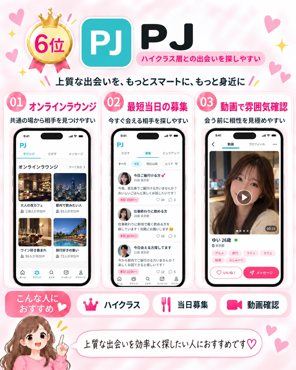 PJの特徴とパパ活向けおすすめポイント